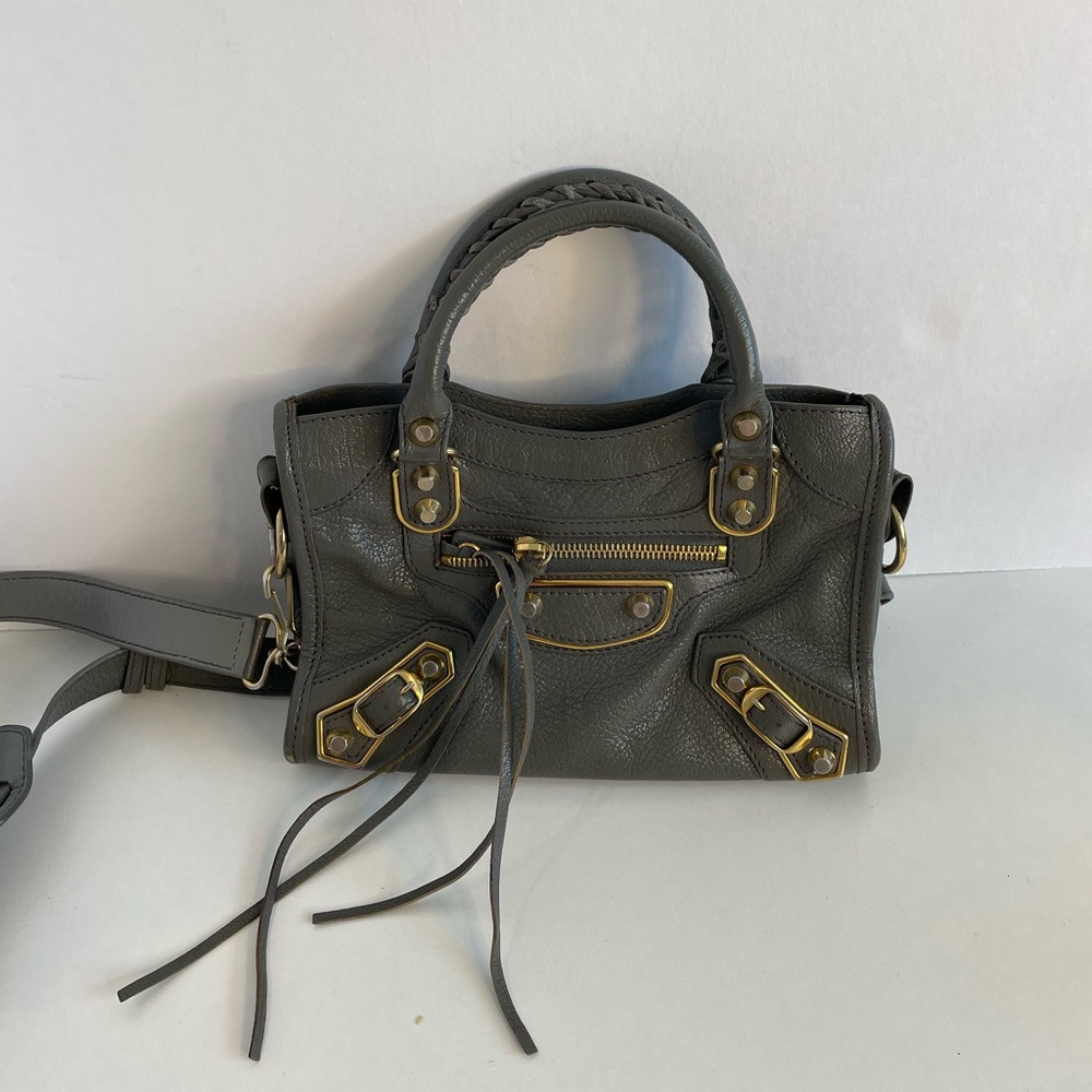 Balenciaga City Classic Metallic Edge Bag Leather Mini